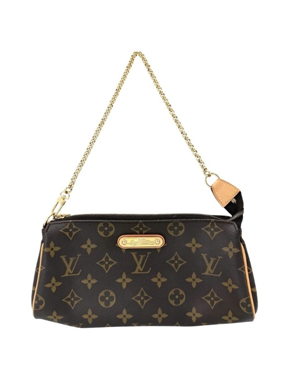 Louis Vuitton Handbag Chain Tote Crossbody Monogram Canvas Brown Gold